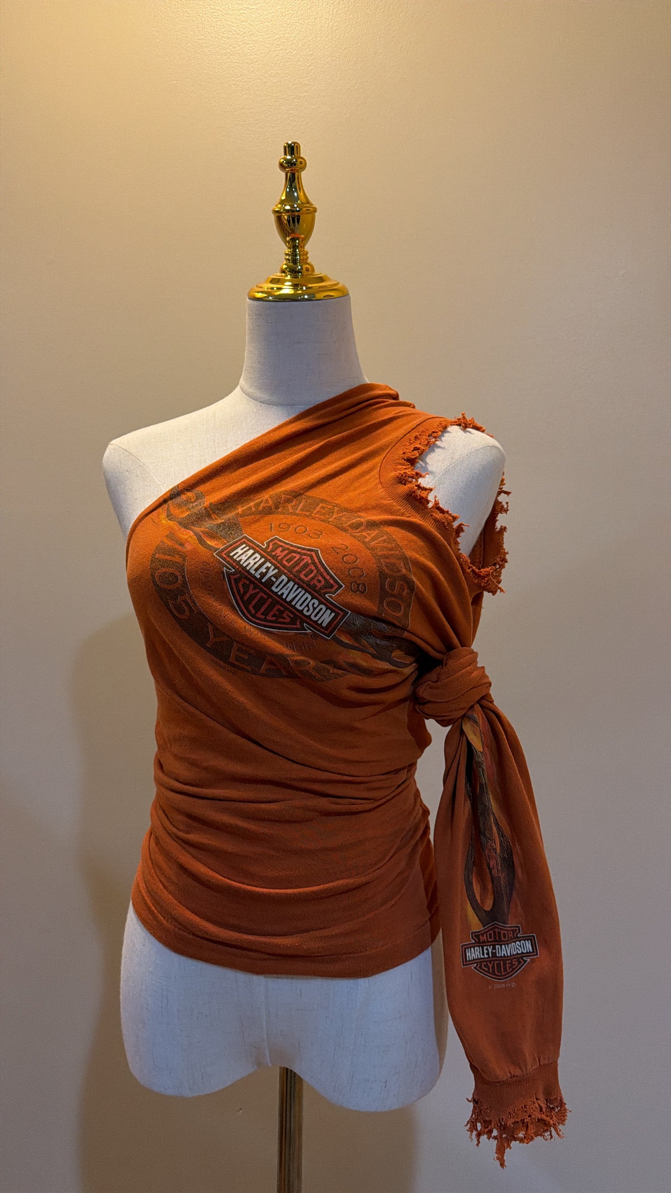 Orange Flame Harley